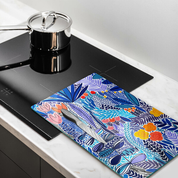 Skleněná krájecí deska Malovaná louka