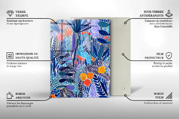 Skleněná krájecí deska Malovaná louka