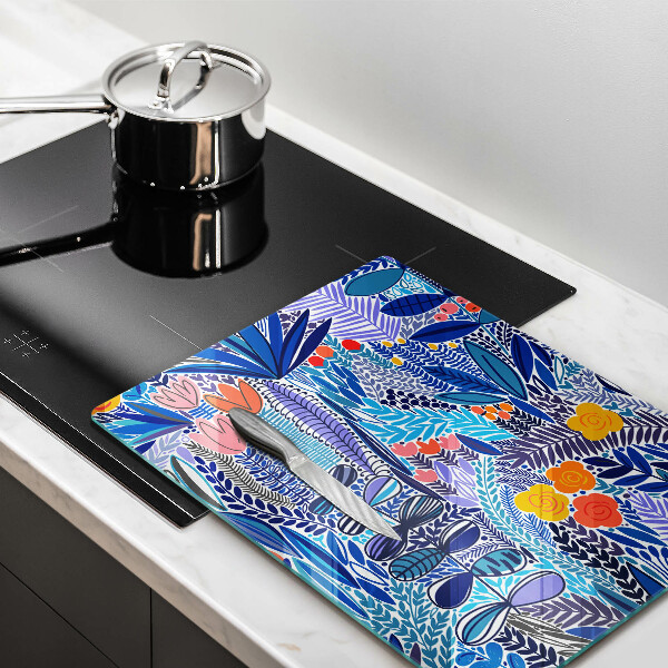 Skleněná krájecí deska Malovaná louka