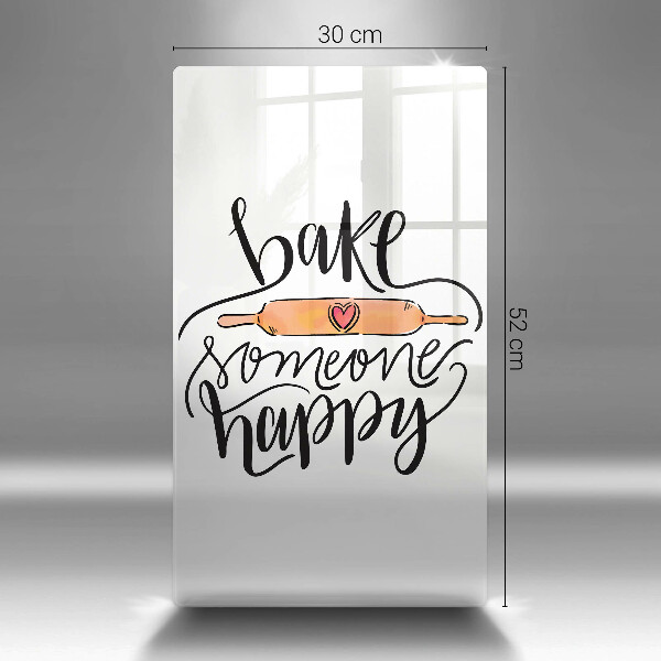 Skleněná krájecí deska Bake someone happy