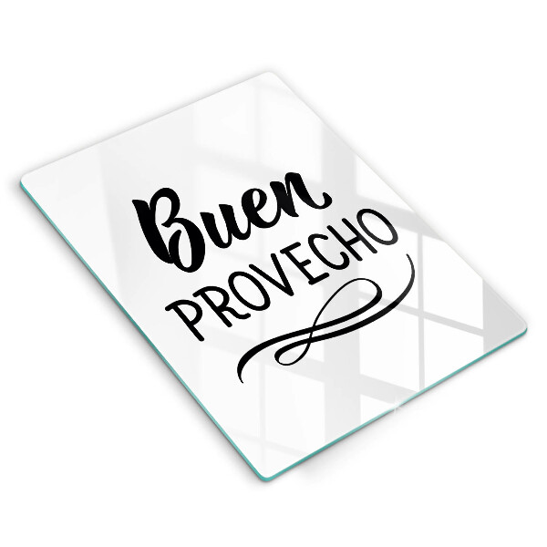 Skleněná krájecí deska Buen provecho