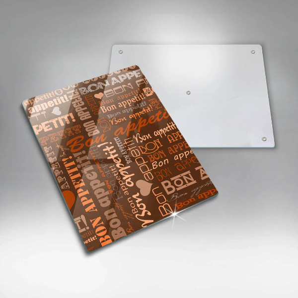 Skleněná krájecí deska Bon appetit