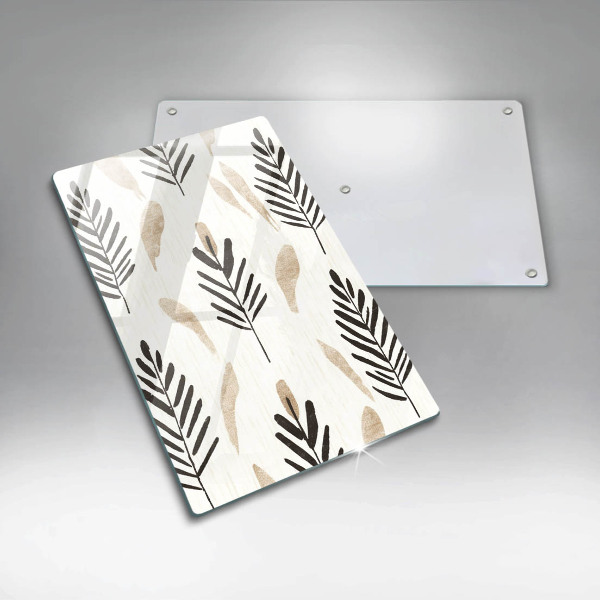 Skleněná krájecí deska Boho rostliny