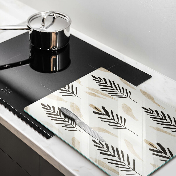 Skleněná krájecí deska Boho rostliny