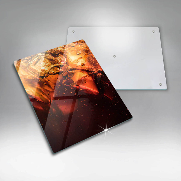 Skleněná krájecí deska Kolový nápoj s ledem