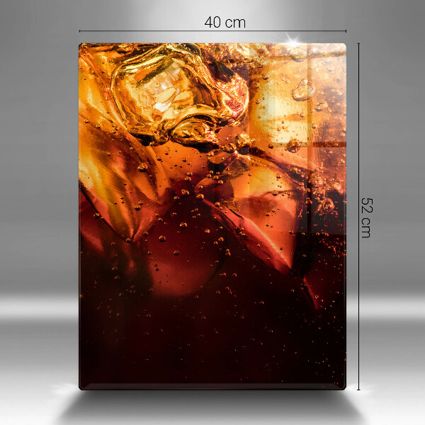 Skleněná krájecí deska Kolový nápoj s ledem