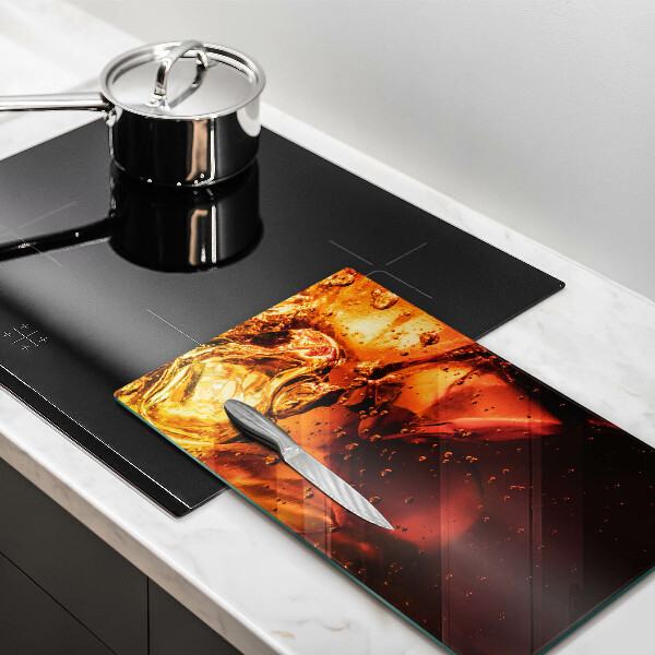 Skleněná krájecí deska Kolový nápoj s ledem