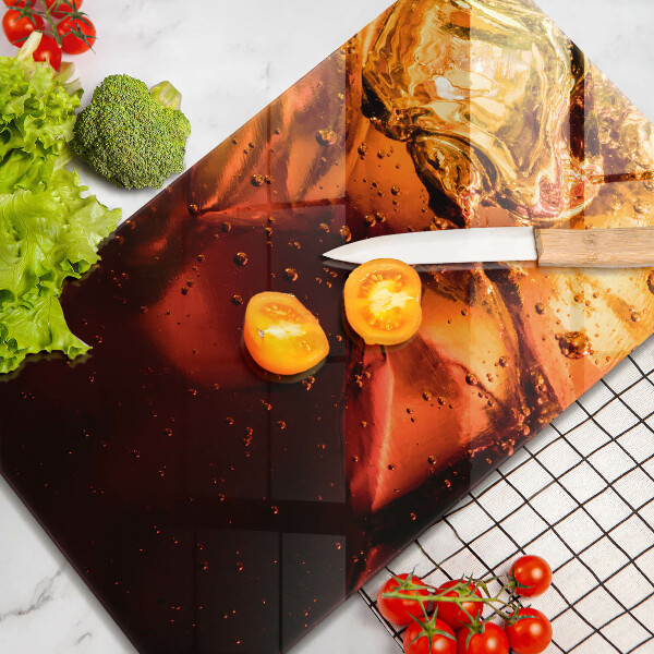 Skleněná krájecí deska Kolový nápoj s ledem