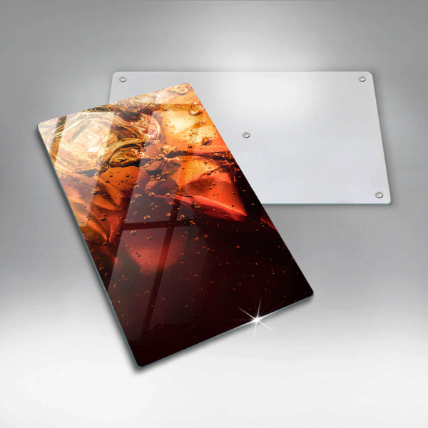 Skleněná krájecí deska Kolový nápoj s ledem