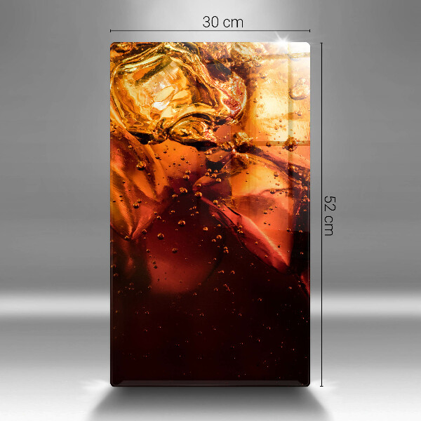 Skleněná krájecí deska Kolový nápoj s ledem