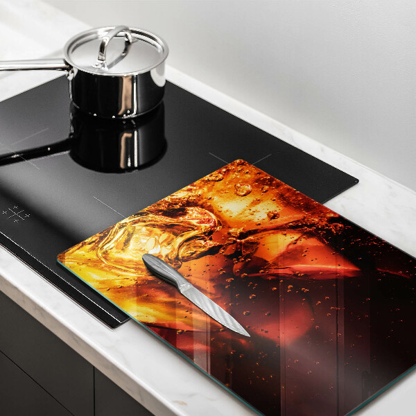 Skleněná krájecí deska Kolový nápoj s ledem