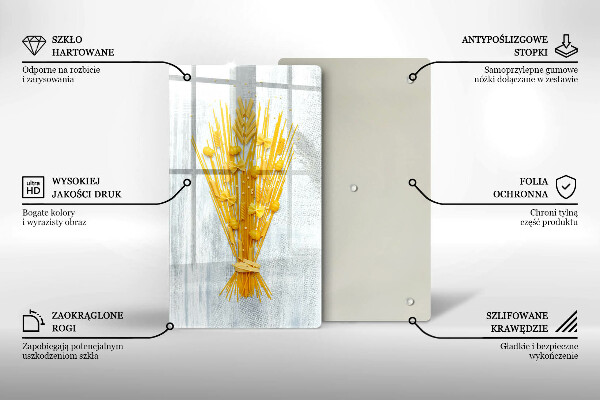 Skleněná krájecí deska Těstoviny