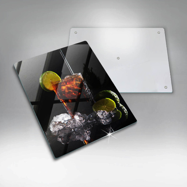 Skleněná krájecí deska Zemitý nápoj s ledem