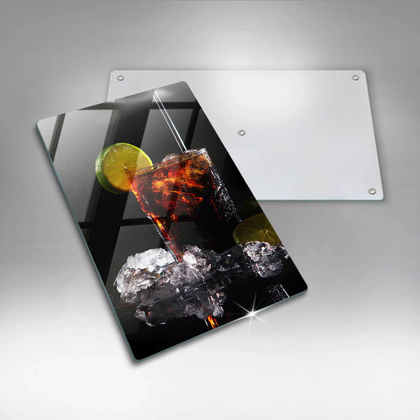 Skleněná krájecí deska Zemitý nápoj s ledem