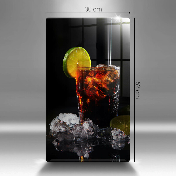 Skleněná krájecí deska Zemitý nápoj s ledem