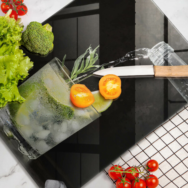 Skleněná krájecí deska Sklenice vody