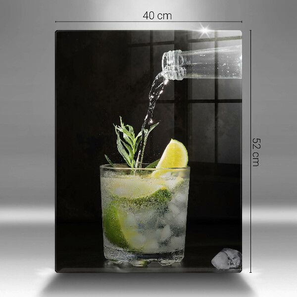 Skleněná krájecí deska Sklenice vody