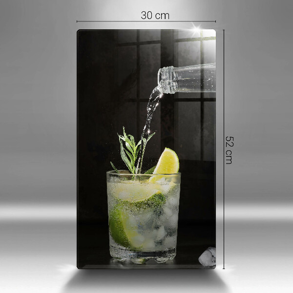 Skleněná krájecí deska Sklenice vody