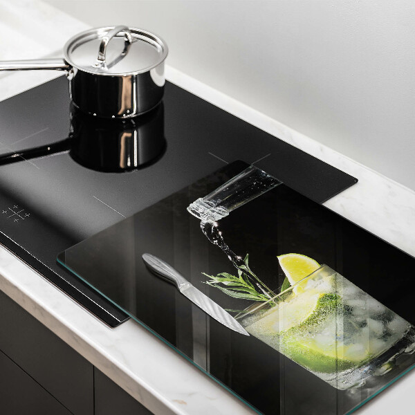 Skleněná krájecí deska Sklenice vody