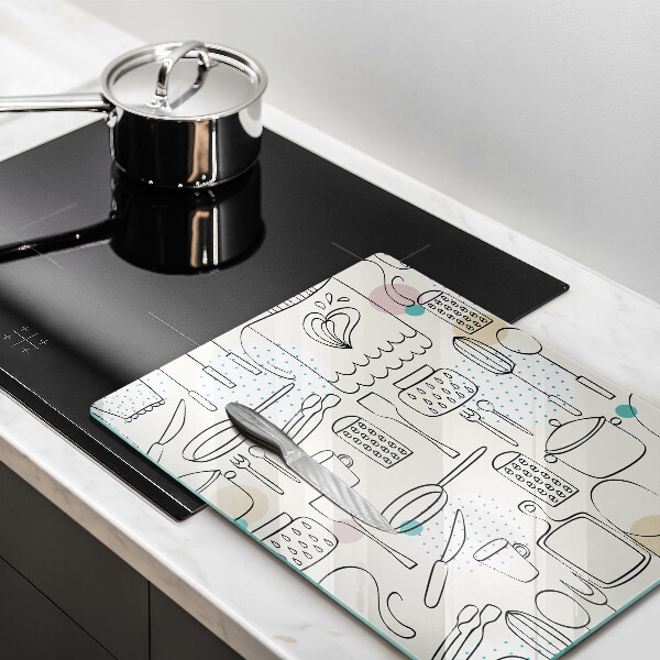 Skleněné krájecí prkénko Kuchyňské doplňky