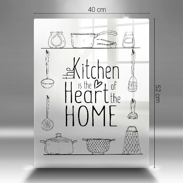 Skleněné krájecí prkénko Nápis věta