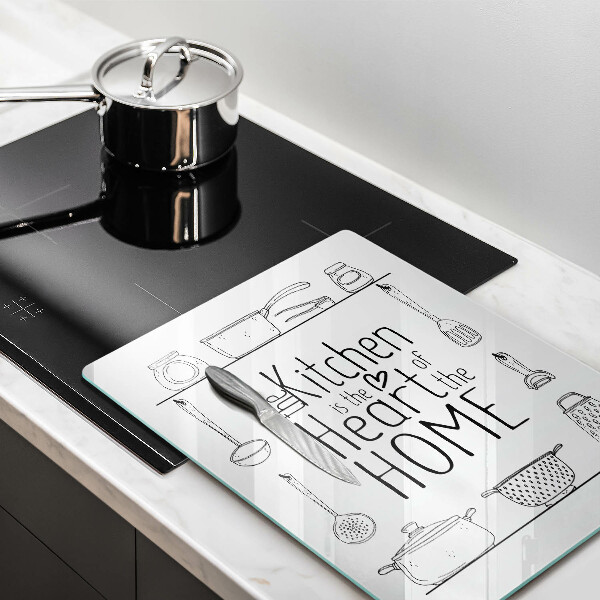 Skleněné krájecí prkénko Nápis věta