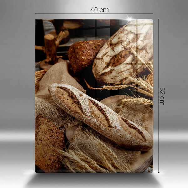 Skleněné krájecí prkénko Chlebové chleby