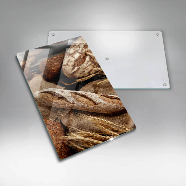 Skleněné krájecí prkénko Chlebové chleby