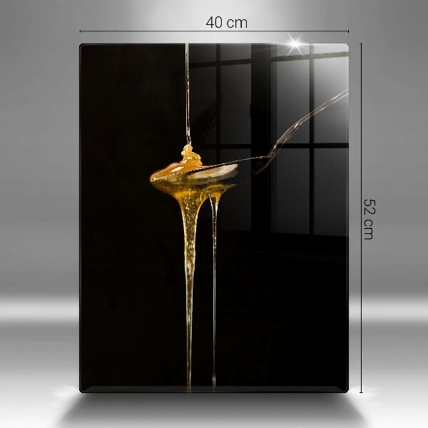 Skleněné krájecí prkénko Lžička medu