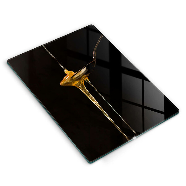 Skleněné krájecí prkénko Lžička medu