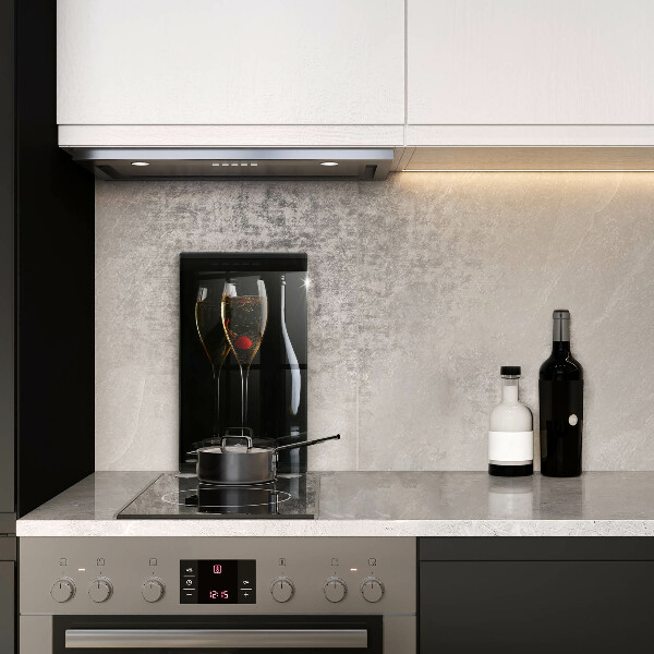 Skleněné krájecí prkénko Sklenice šampaňského