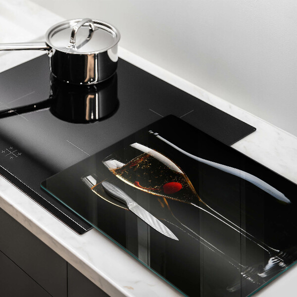 Skleněné krájecí prkénko Sklenice šampaňského