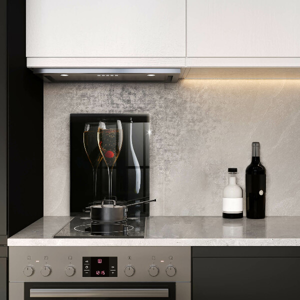 Skleněné krájecí prkénko Sklenice šampaňského