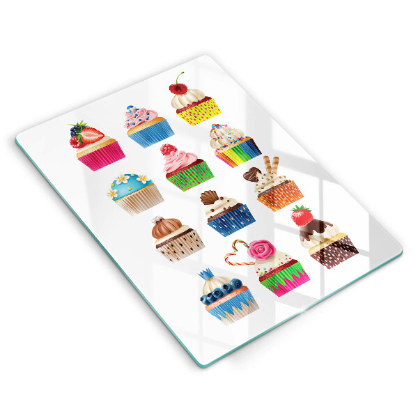 Skleněné krájecí prkénko Košíček ilustrace