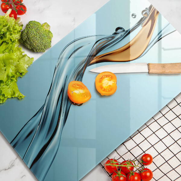 Skleněné krájecí prkénko Vodní proud