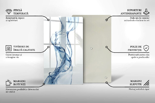 Skleněné krájecí prkénko Čistá voda