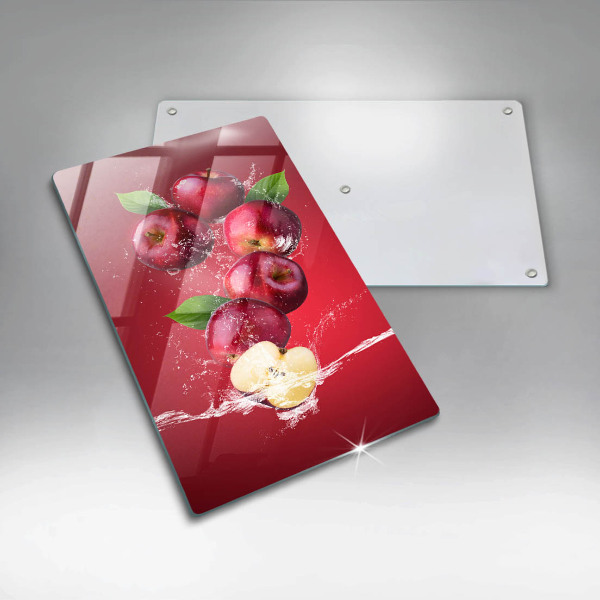 Skleněné krájecí prkénko Šťavnatá jablka ve vodě