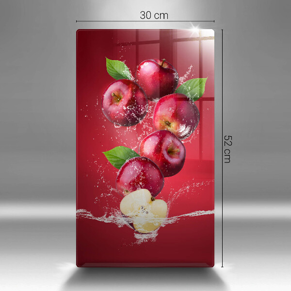 Skleněné krájecí prkénko Šťavnatá jablka ve vodě