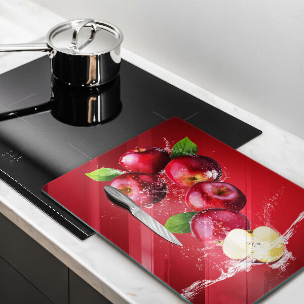 Skleněné krájecí prkénko Šťavnatá jablka ve vodě