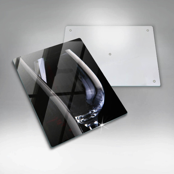 Skleněné krájecí prkénko Sklenice a láhev