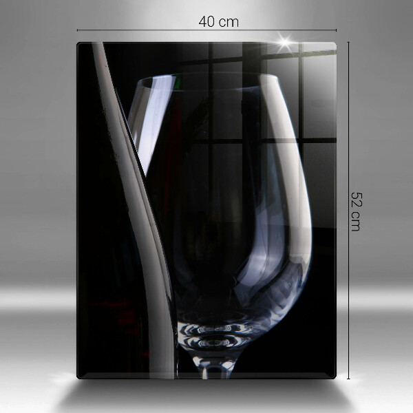 Skleněné krájecí prkénko Sklenice a láhev