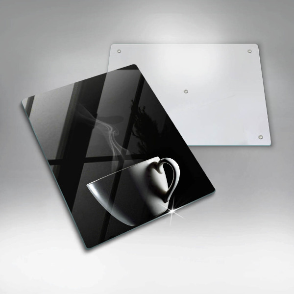 Skleněná krájecí deska Šálek čaje