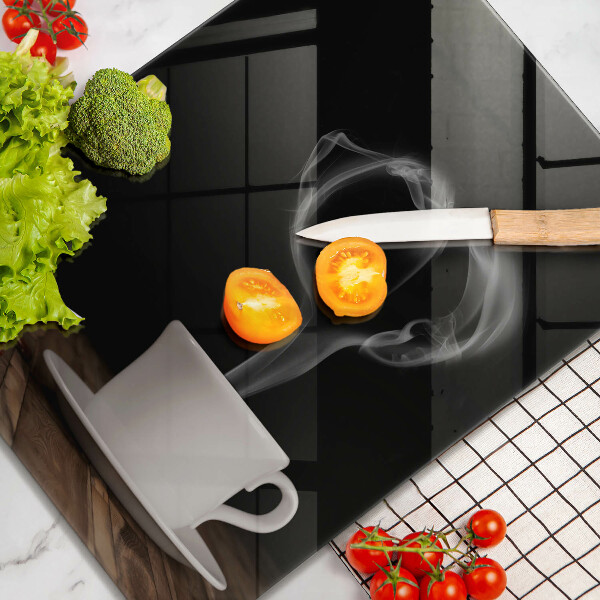 Skleněná krájecí deska Srdce šálku kávy