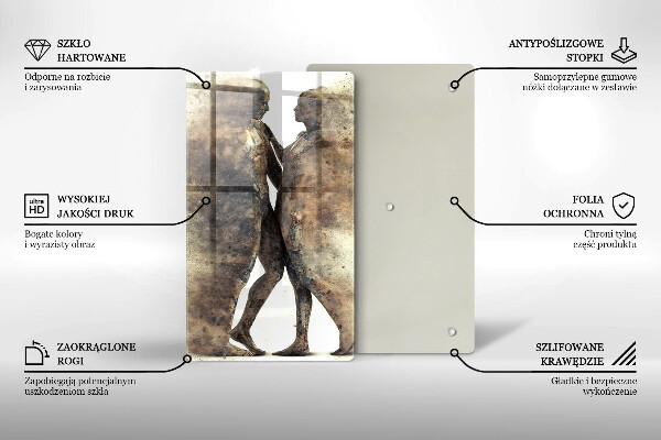 Skleněná krájecí deska Těla zamilovaných lidí