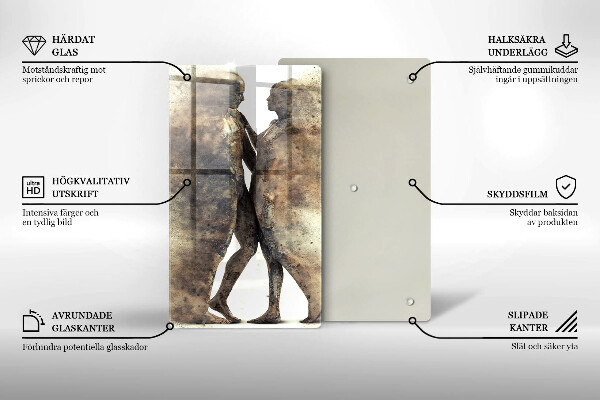 Skleněná krájecí deska Těla zamilovaných lidí