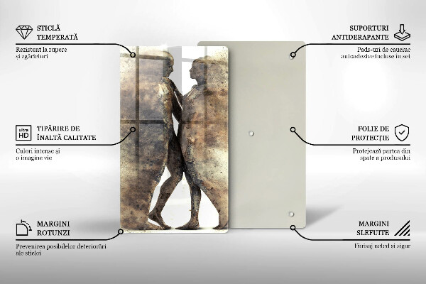 Skleněná krájecí deska Těla zamilovaných lidí