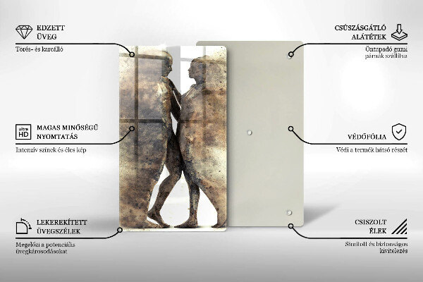 Skleněná krájecí deska Těla zamilovaných lidí