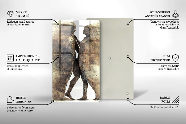 Skleněná krájecí deska Těla zamilovaných lidí