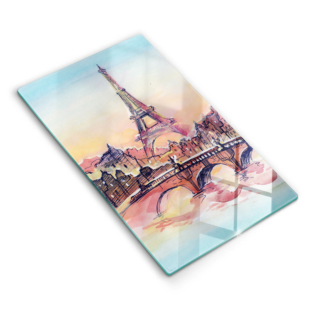Skleněná krájecí deska Krajina Paříže Eiffelova věž