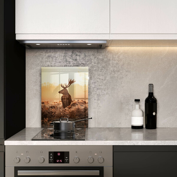 Skleněná krájecí deska Jelen v poli